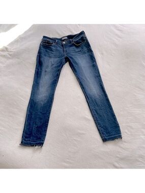 DL1961 Amanda Raw Hem Dark Wash Skinny Jeans Size 28